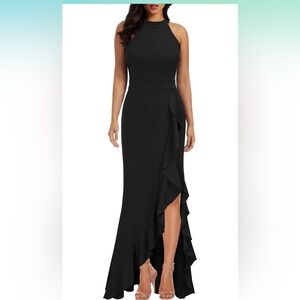 Woosea Women's High Neck Mermaid Dress EUC